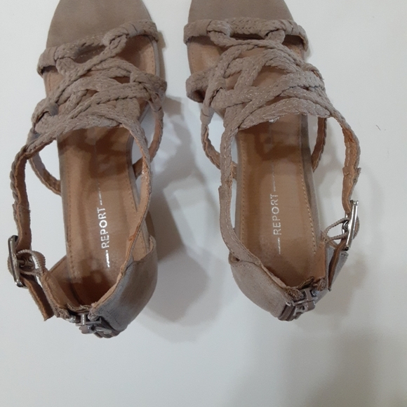 Report "PAULA" Womens Size 6 strappy open toe sandal shoes, 3" chunky heels - Picture 6 of 11